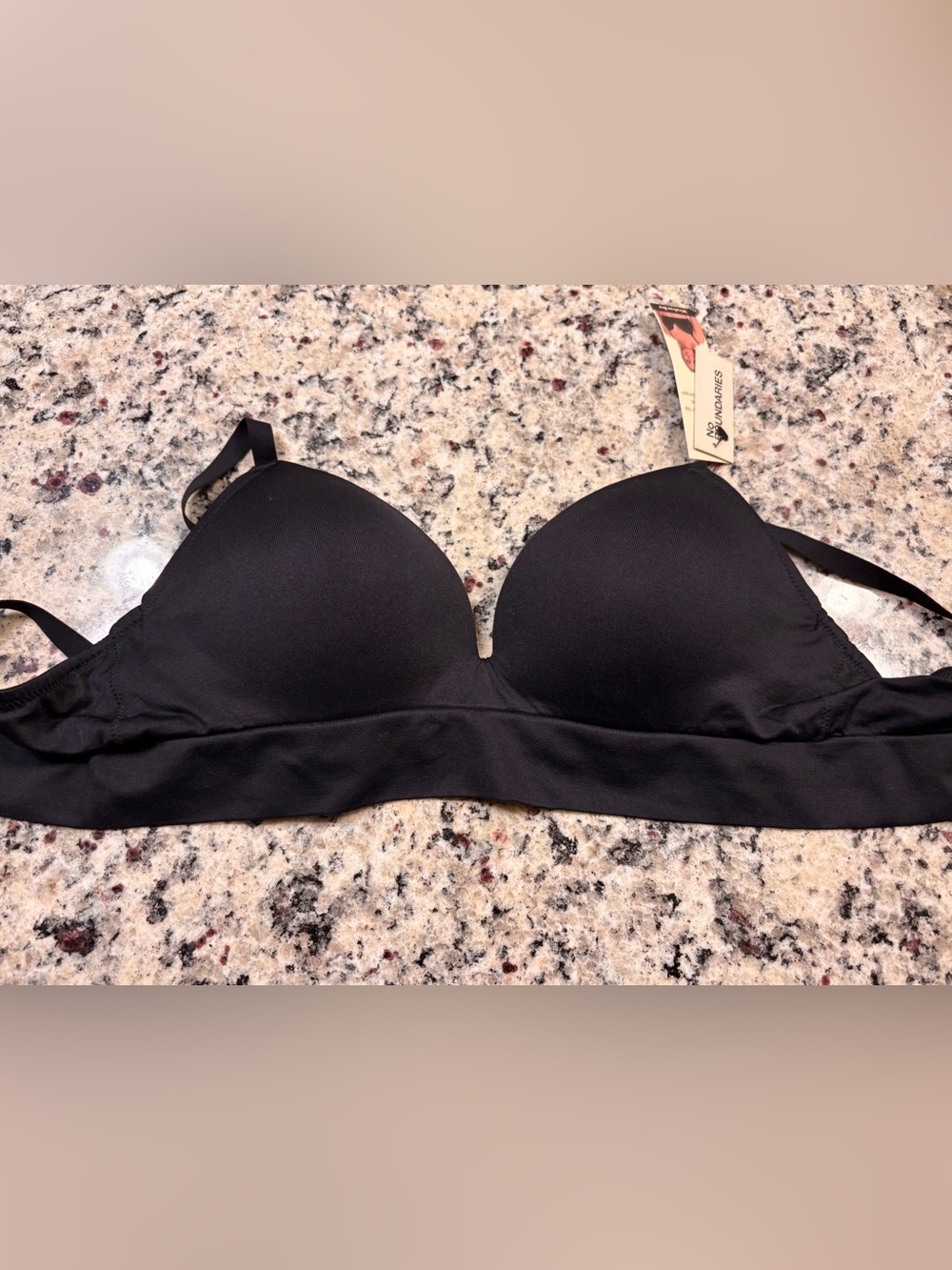 No Boundaries Black Padded Strapless Seamless Bra